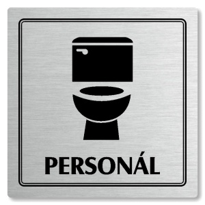 WC personál, 148x148mm, stříbrná, Utah